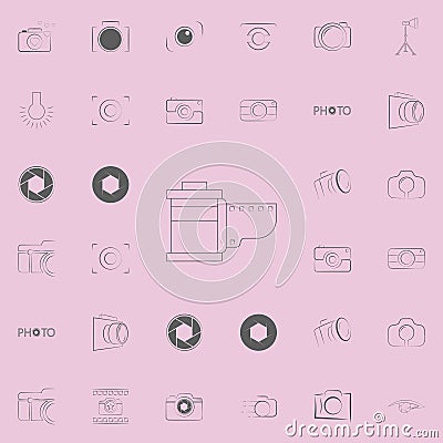 camera ribbon icon. Photo icons universal set for web and mobile Stock Photo