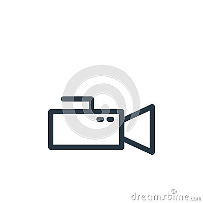 camera shots icon vector from marketing business concept. Thin line illustration of camera shots editable stroke. camera shots Vector Illustration