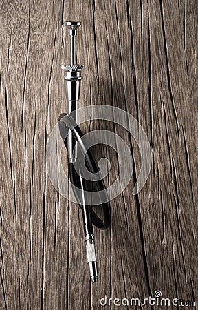 Camera shutter release cord Stock Photo