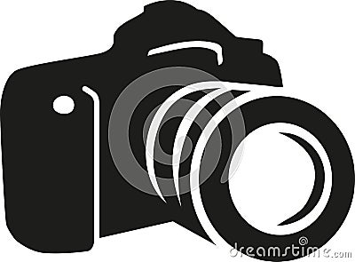 Camera silhouette vector Vector Illustration