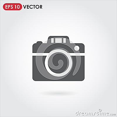 camera single vector icon Vector Illustration