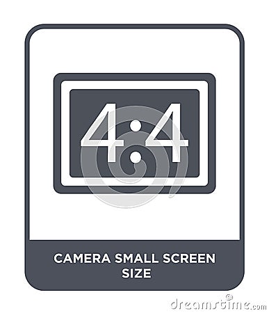 camera small screen size icon in trendy design style. camera small screen size icon isolated on white background. camera small Vector Illustration