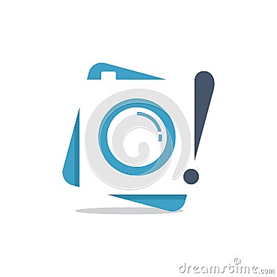 Camera Snap Vector Illustration