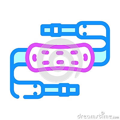 camera strap color icon vector illustration Vector Illustration