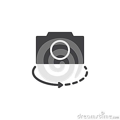 Camera switch vector icon Vector Illustration