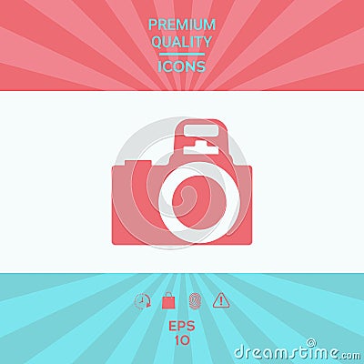 Camera symbol icon Vector Illustration