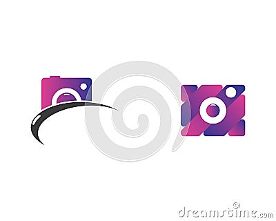 Camera symbol illustration Vector Illustration