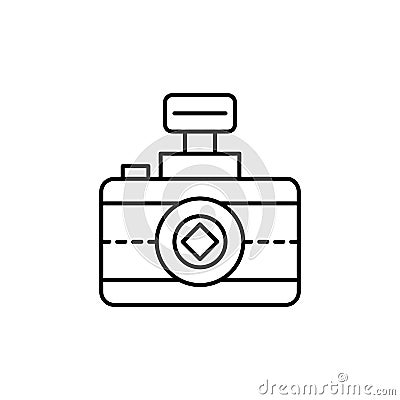 camera, tool icon. Simple line, outline vector elements of archeology for ui and ux, website or mobile application Stock Photo