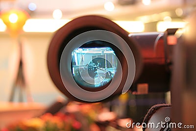 camera viewfinder Stock Photo