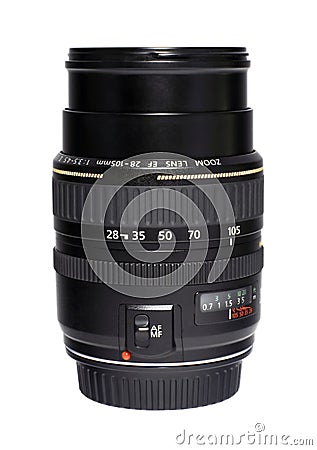 Camera zoom lens Stock Photo