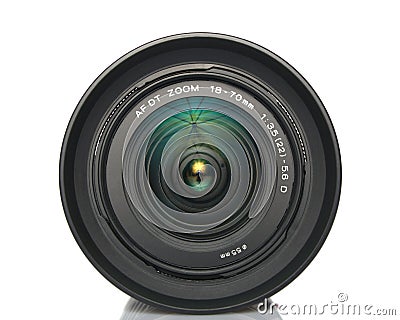 Camera zoom lens Stock Photo