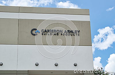 Cameron Ashley Building Products office exterior in Houston, TX. Editorial Stock Photo