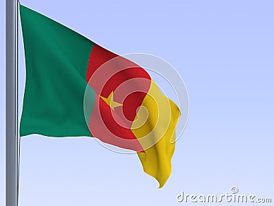 Cameroon flag Stock Photo