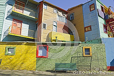 Caminito, La Boca district, Buenos Aires, Argentina Stock Photo