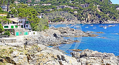 Camino de Ronda de Llafranch a Calella de Palafrugell Stock Photo