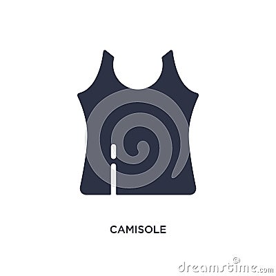 camisole icon on white background. Simple element illustration from clothes concept Vector Illustration