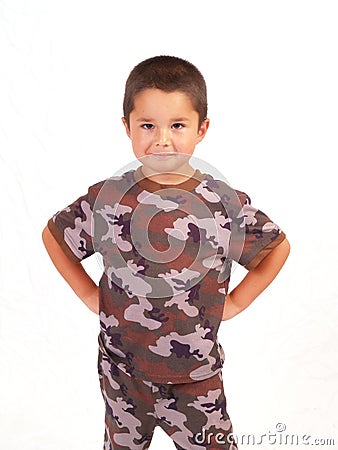 Young Male In Cammo Stock Photo