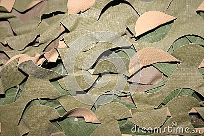 Camo Netting Stock Photo