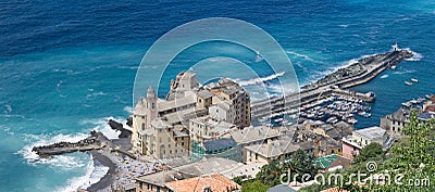 Camogli, aerial view Stock Photo