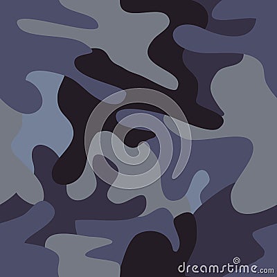 Camouflage commando army seamless pattern. Vector Illustration