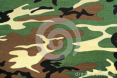 Camouflage fabric Stock Photo