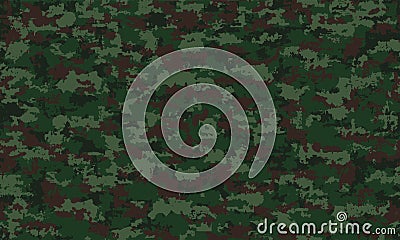 Camouflage military seamless pattern background. Classic clothing style masking camo repeat print Stock Photo