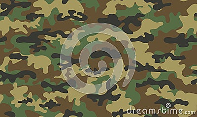 Camouflage seamless pattern Vector Illustration