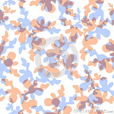 Camouflage pattern background. Vector Illustration