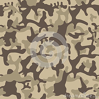 Camouflage pattern background seamless vector illustration. Vector Illustration