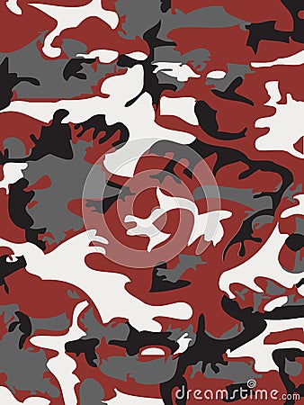 Camouflage pattern background. Woodland style. Vector illustrati Vector Illustration