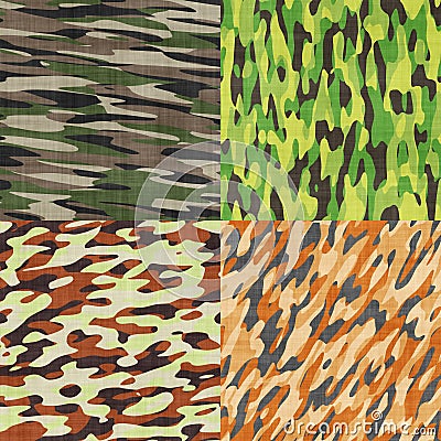 Camouflage pattern pack Stock Photo