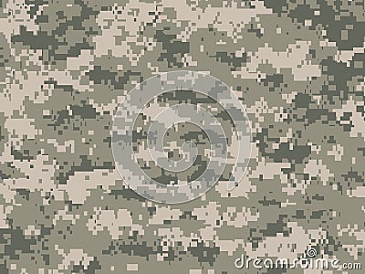 Camouflage pixels Cartoon Illustration