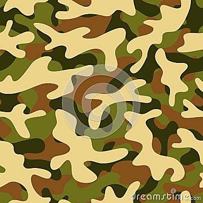 Camouflage seamless pattern Vector Illustration