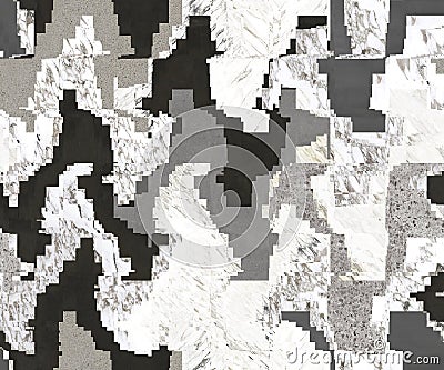 Camouflage seamless pattern. Trendy style army, repeat print Stock Photo