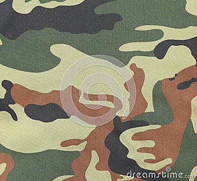 Camouflage texture pattern with green tones. Stock Photo