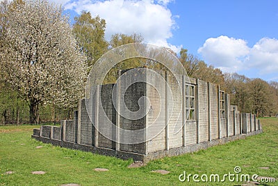 Camp barrack Editorial Stock Photo