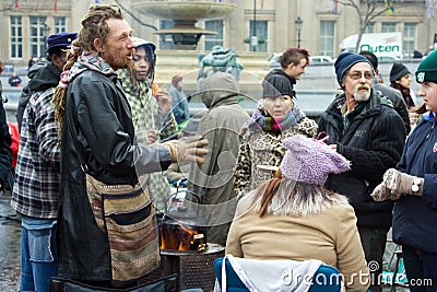 The Camp For Climate Action activists Editorial Stock Photo