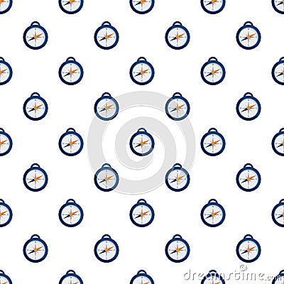 Camp compass pattern seamless vector Vector Illustration