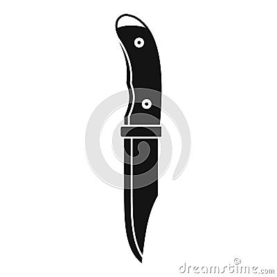 Camp knife icon, simple style Vector Illustration