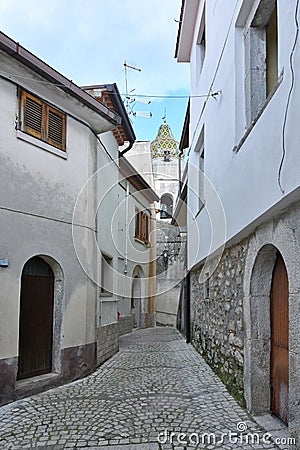 The Campanian village of San Lupo, Italy. Stock Photo