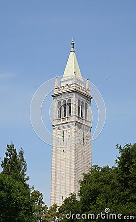 Campanile Clock Tower Stock Photo