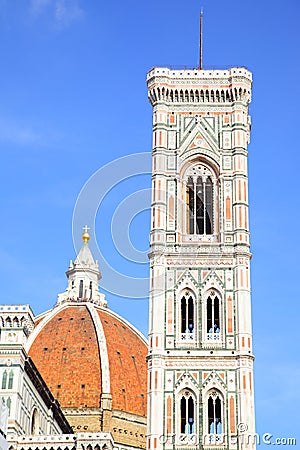 Campanile di Giotto and Duomo Stock Photo