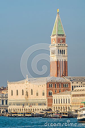 Campanile tower in Venice, Italy Editorial Stock Photo