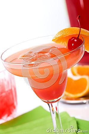 Campari cocktail Stock Photo