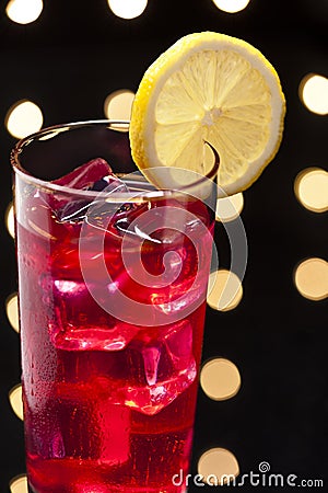 Campari cocktail in Disco setting Stock Photo