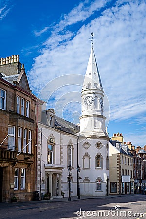 Campbeltown city tower vertical photo Stock Photo