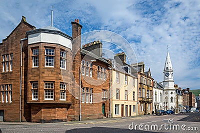 Campbeltown streets of old town Editorial Stock Photo
