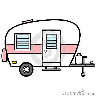 Camper Vector Illustration