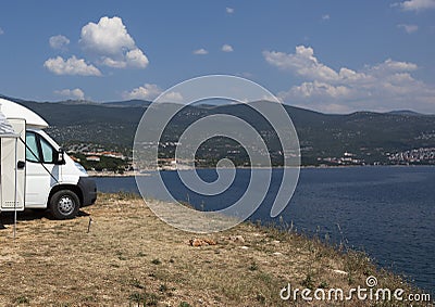 Camper Stock Photo