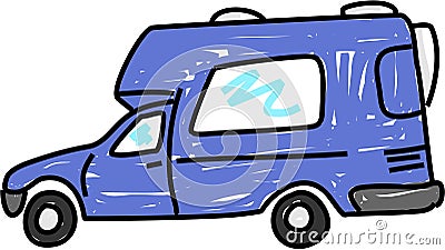 Campervan Stock Photo